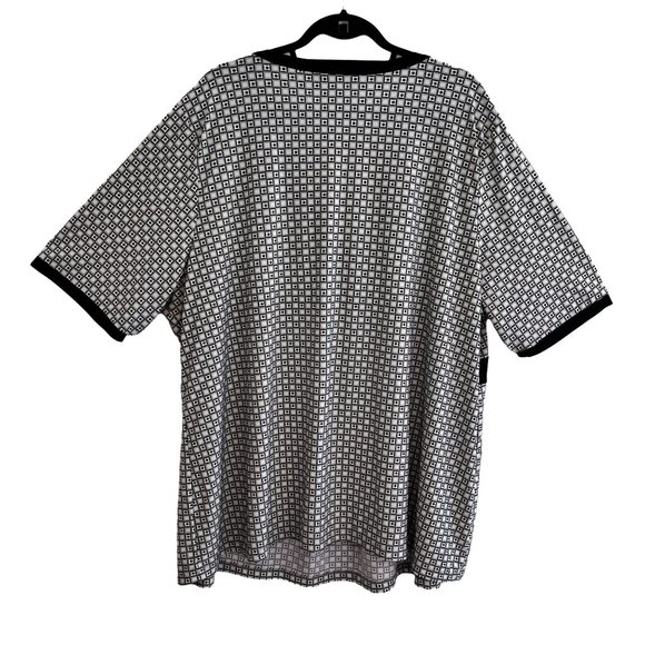 George Woman Black Gray Tunic Top Plus Size 4X - Picture 6 of 8